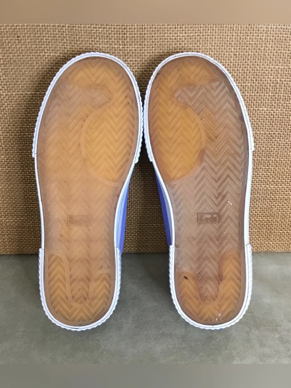 Keds Kids Topkick Slip-On Canvas Sneakers in Purple with Blue Trim - K508